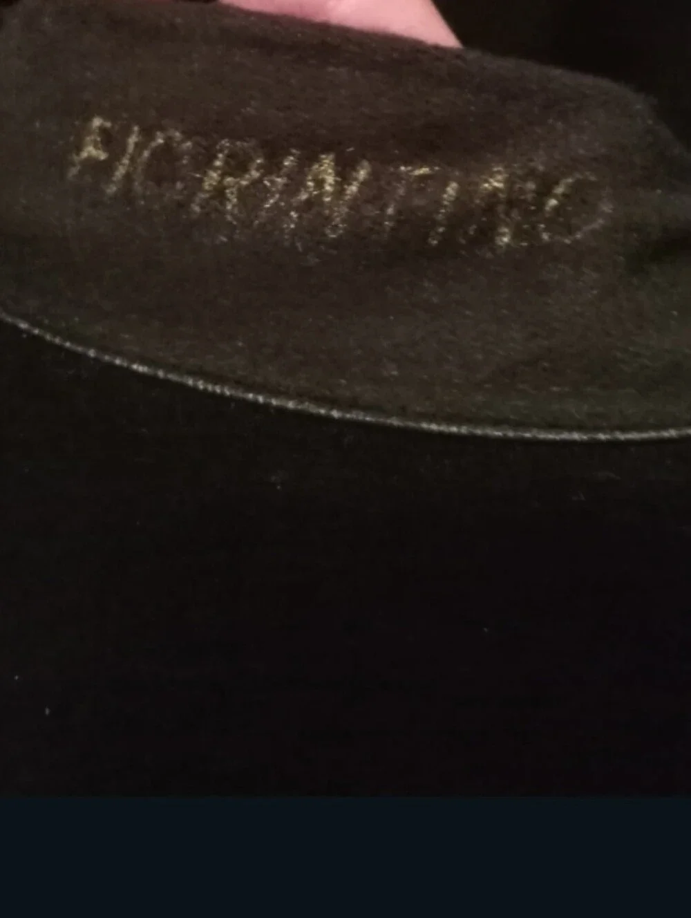 Fiorintino Furfelt Black Wide-Brim Felt Fedora Hat with Ribbon Band